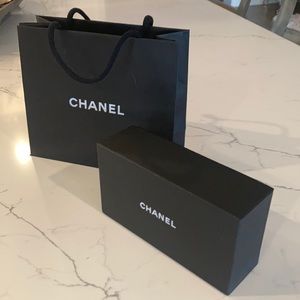 Chanel small shopping bag an box